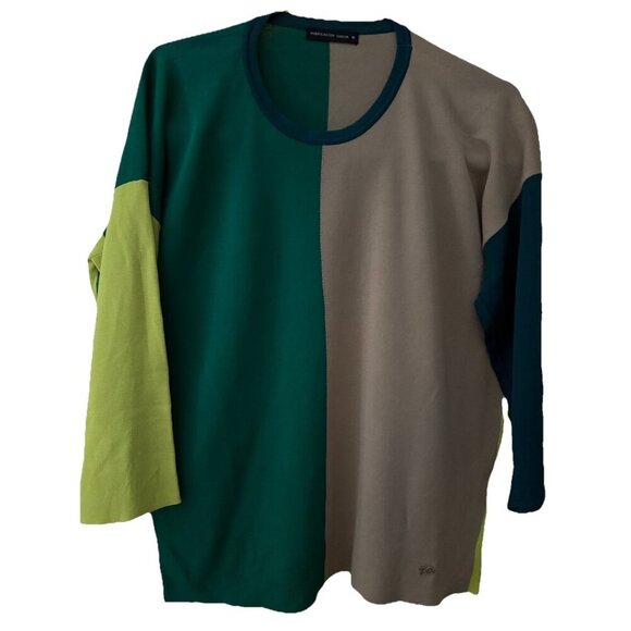 Purificacion Garcia Blouse Color block Designer Career Size Medium - Picture 2 of 7